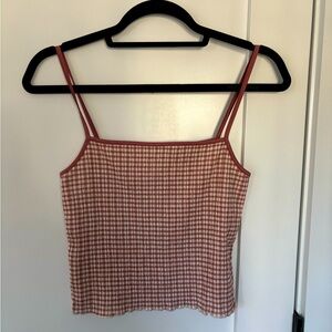 Wilfred gingham tank top.